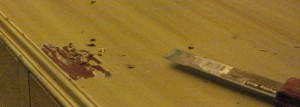 Result of using a heat gun.